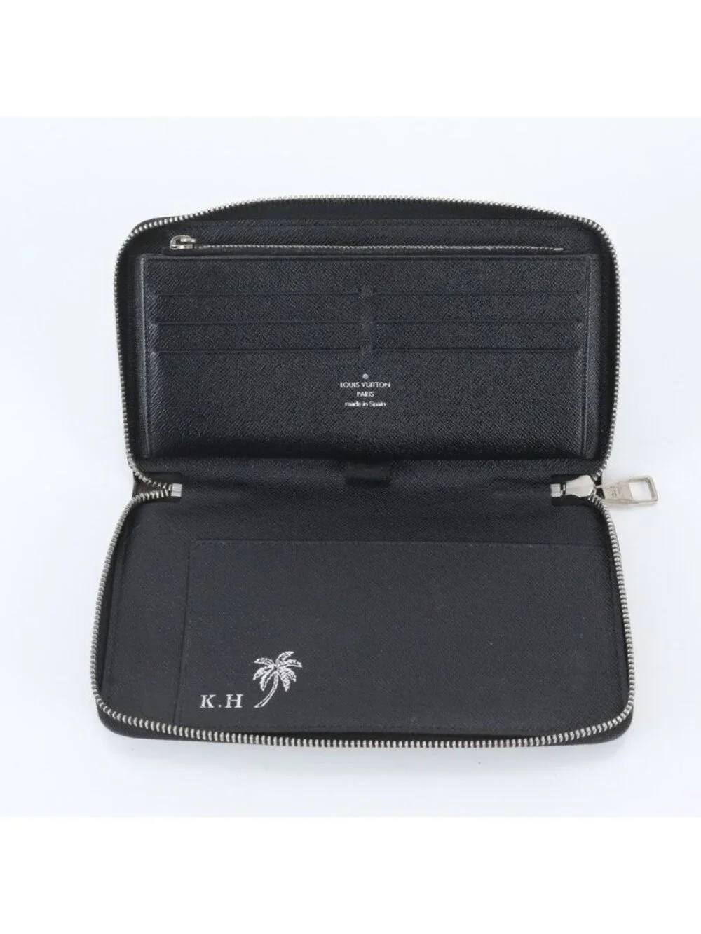 Louis Vuitton Damier Graphite Zippy Leather Wallet Second